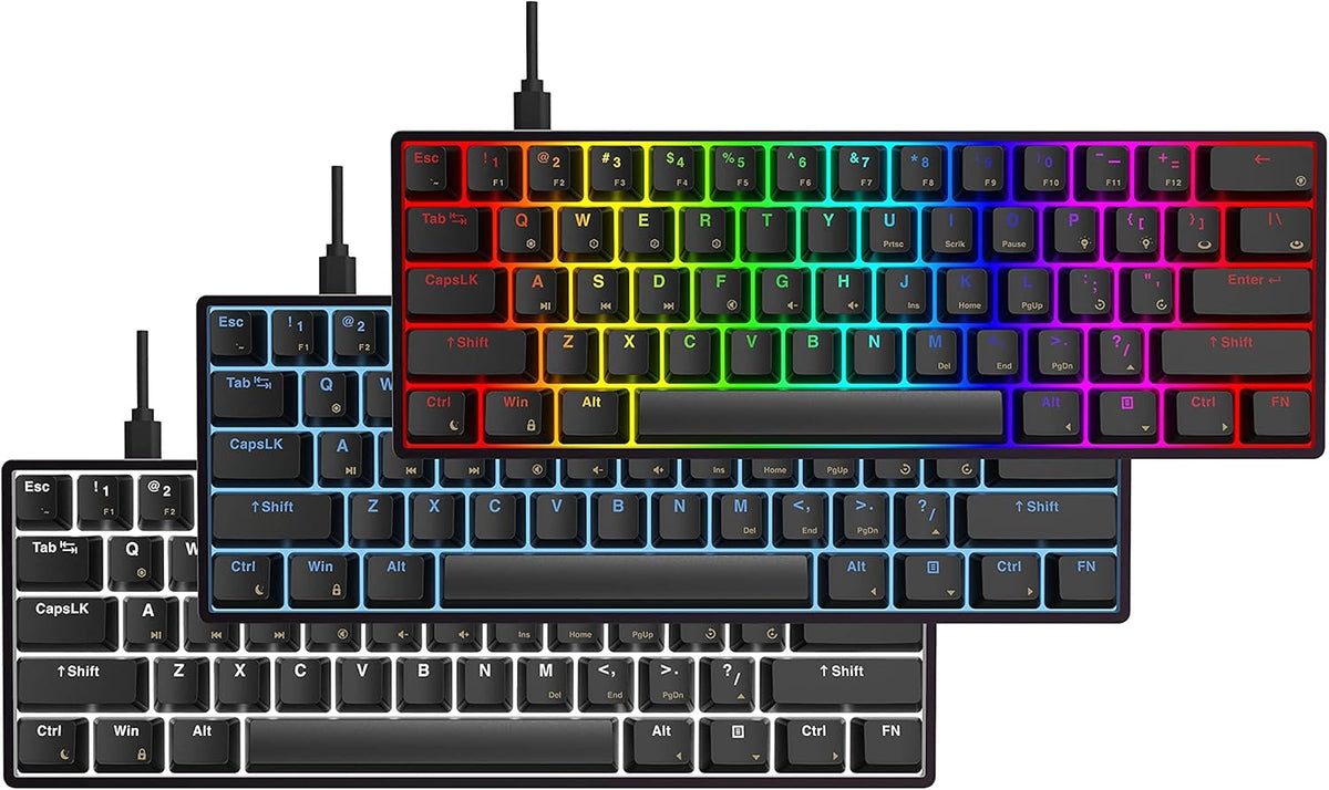 61 Keys Aluminum Hot Swappable RGB Mechanical Gaming Keyboard H854
