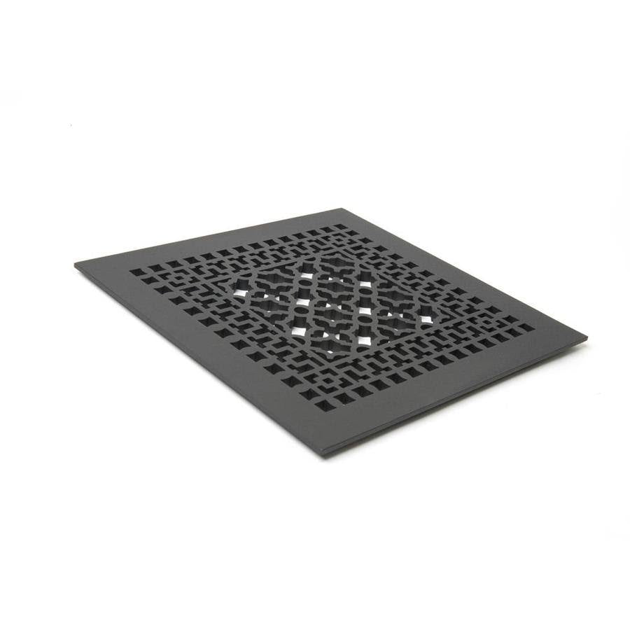 14-in x 14-in Cast Iron Floor Register in Black W329