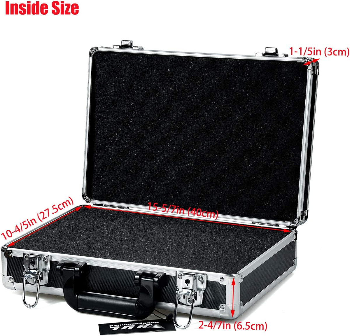 16in Two-Tone Aluminum Case with Pluck Foam Interior, Pack of 2 H66043