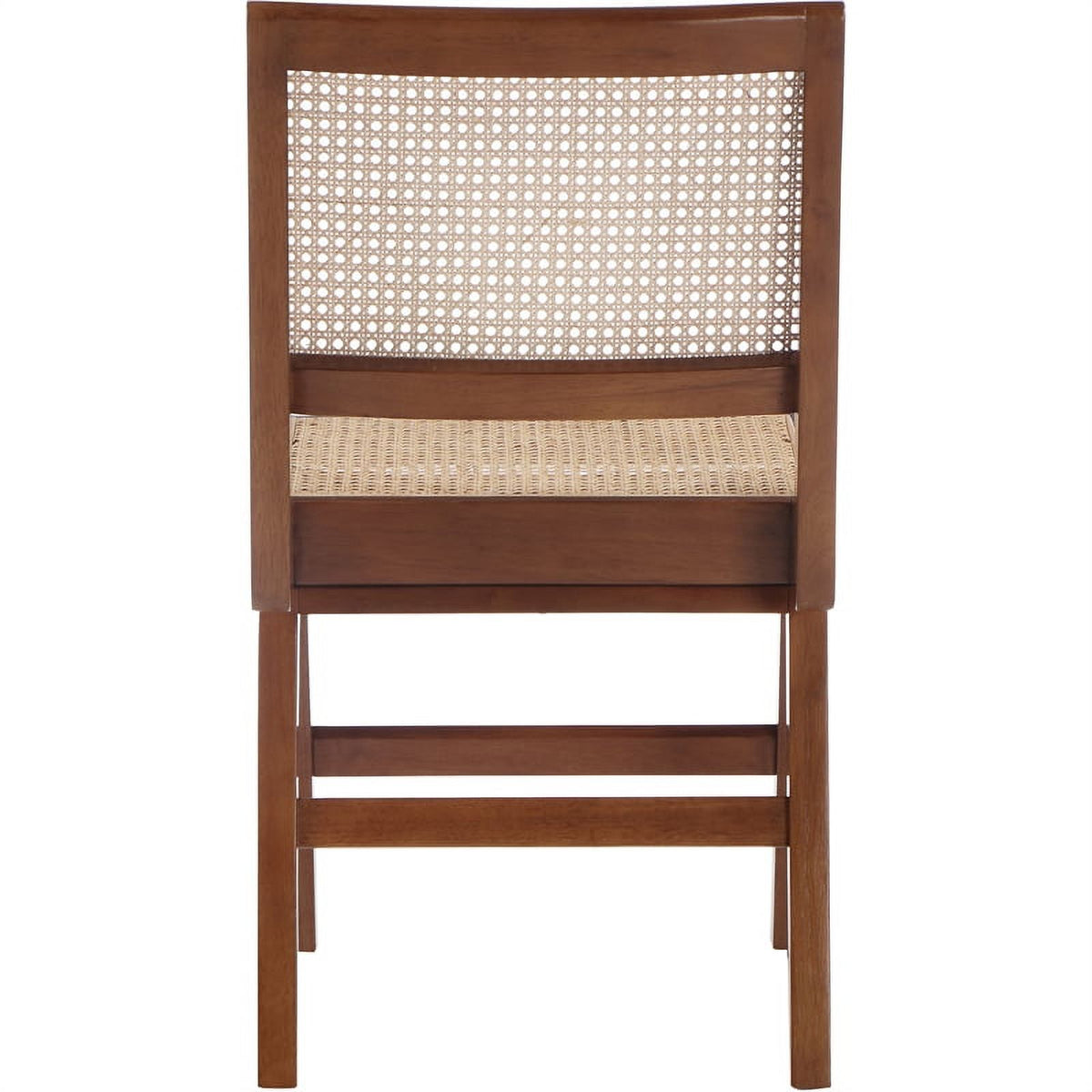 18.1" Solid Wood Dining Side Chair in Walnut (Set of 2) Q715499