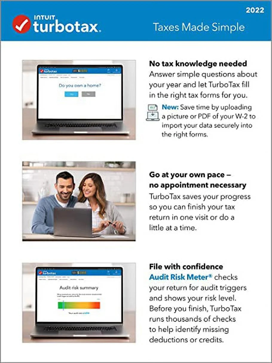 TurboTax Home & Business 2022 Physical Disk I951