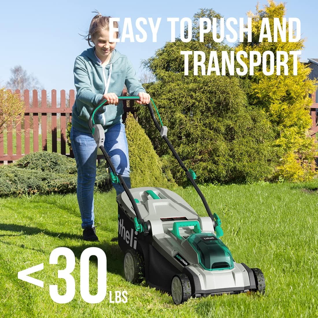 Cordless Lawn Mower with Brushless Motor P834