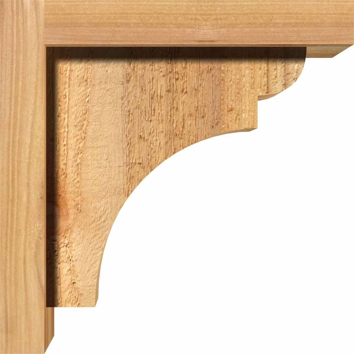 Rough Sawn Corbel with Backplate, Western Red Cedar X99360