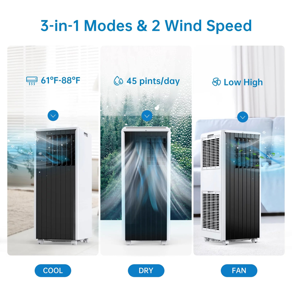 5,000 BTU Portable Air Conditioner with Remote O41758