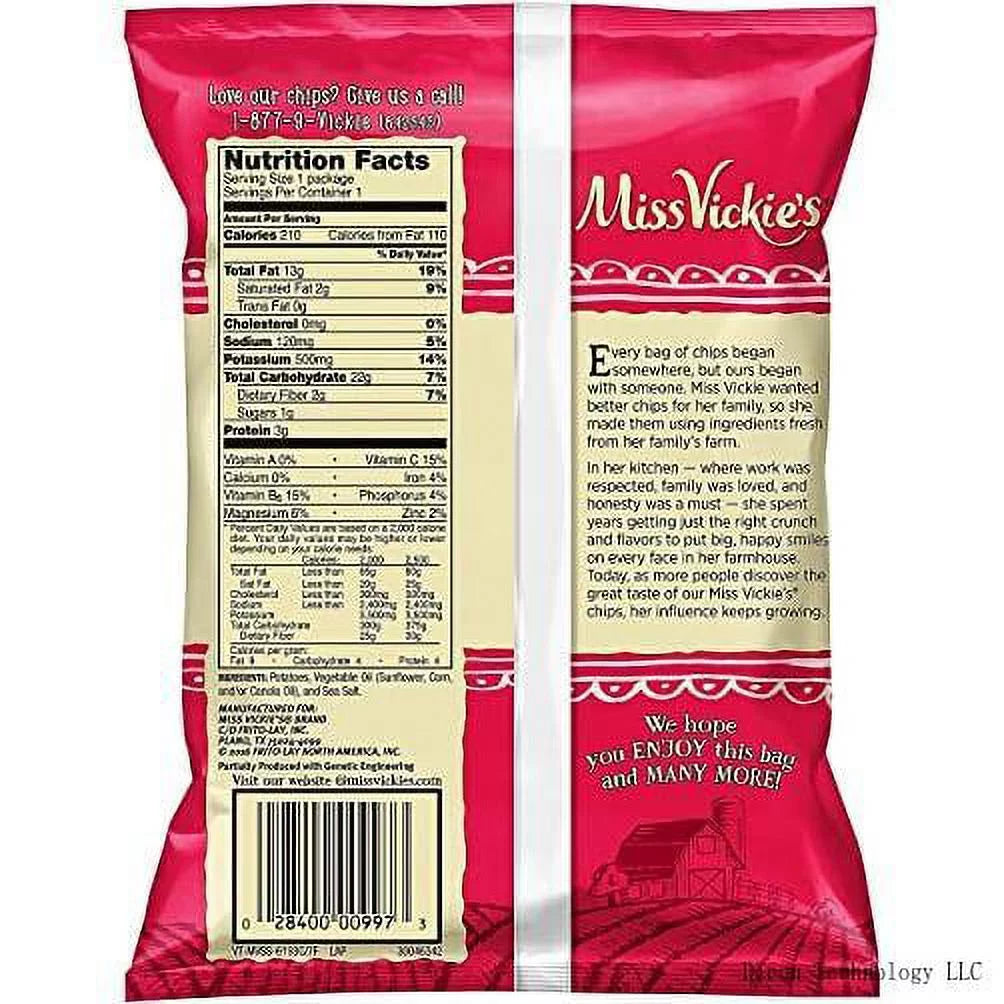 Sea Salt Kettle Cooked Potato Chips 1.375 Oz Bags Pack Of 16 T1805
