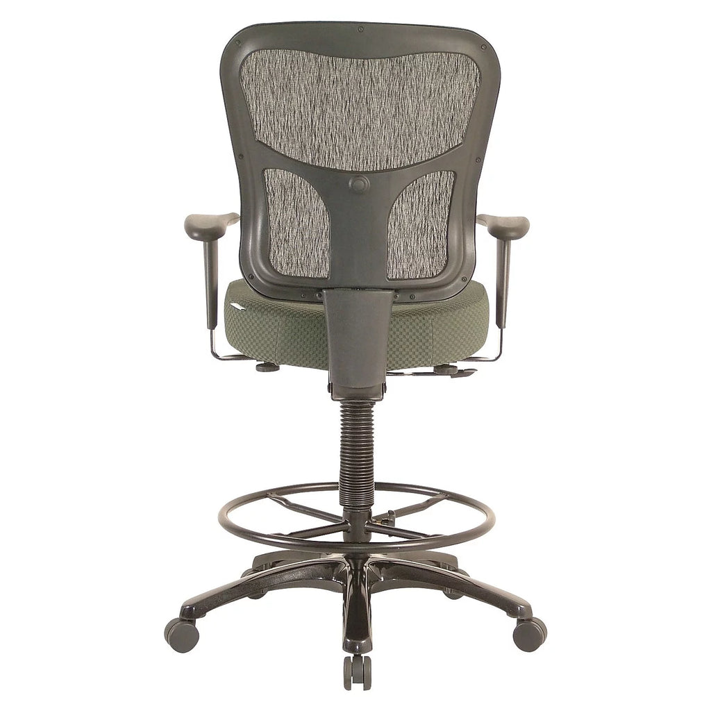 Ergonomic Fabric Mid-Back Drafting Stool Z60332