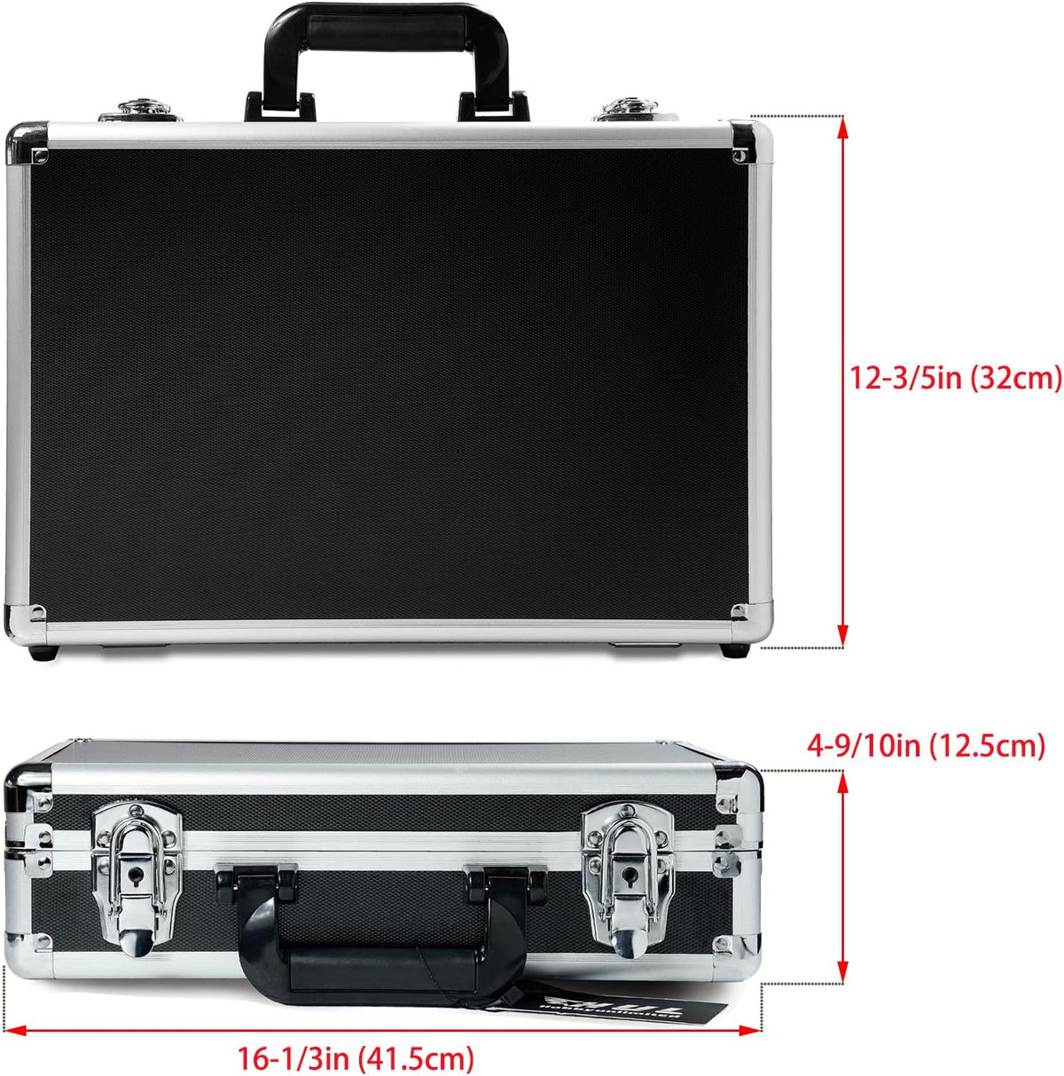 16in Two-Tone Aluminum Case with Pluck Foam Interior, Pack of 2 H66043
