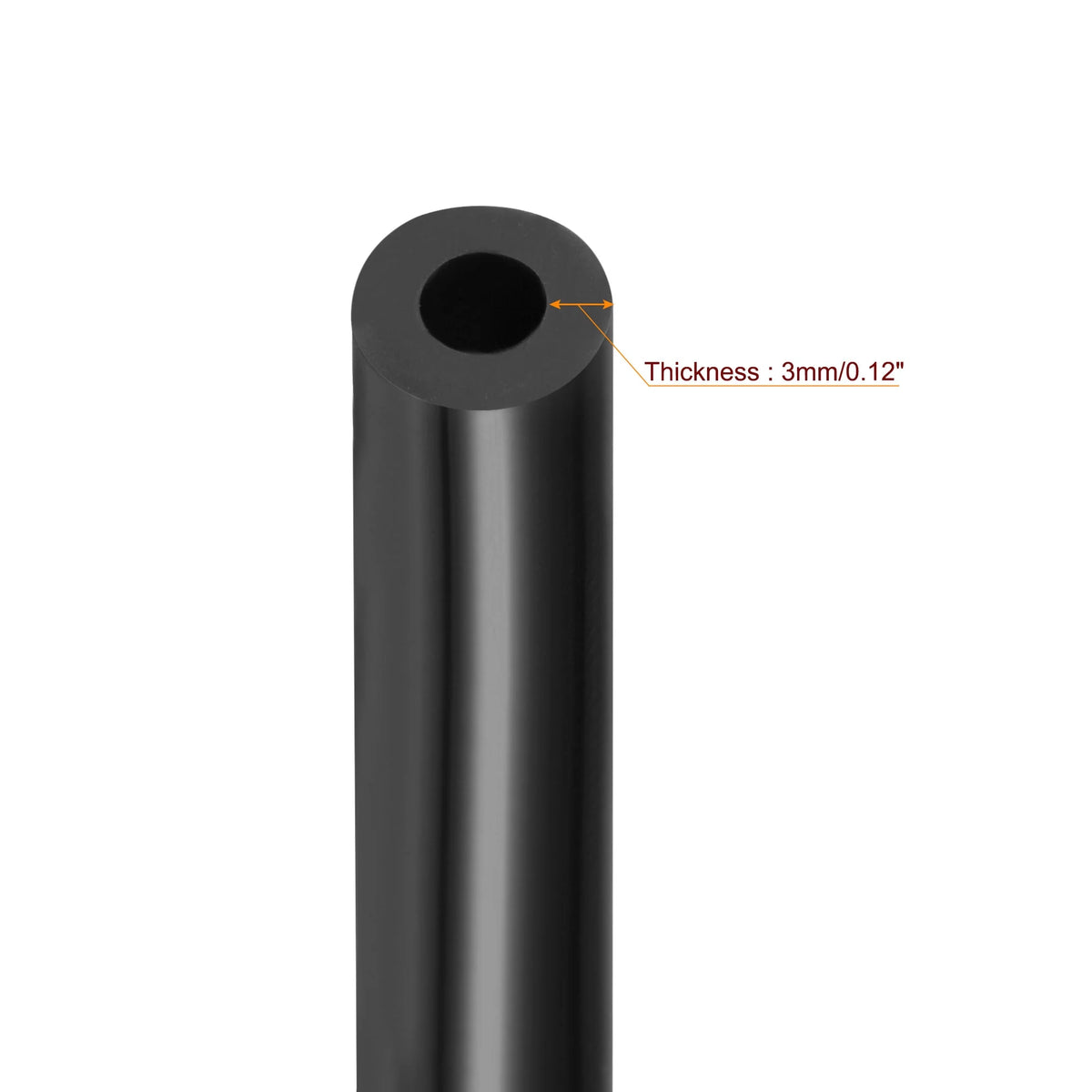 Vacuum Silicone Tubing Hose 5ft Black High Temperature P414462