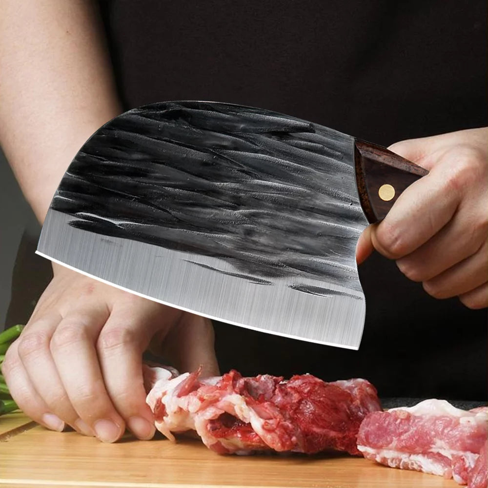 6" High Carbon Steel Full Tang Meat Cleaver Knife V156084