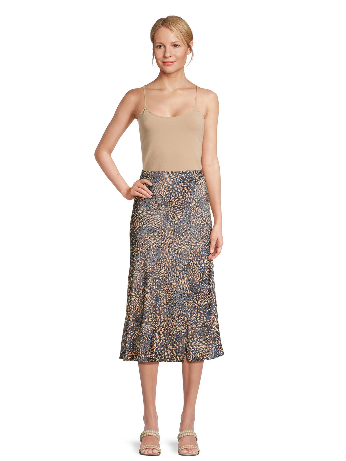 Women's Midi Slip Skirt 2-Pack B549932