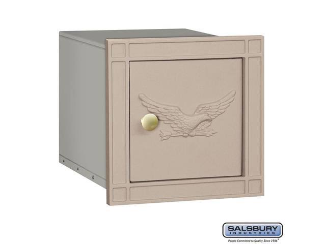 Cast Aluminum Column Mailbox - Non-Locking - Black C846532