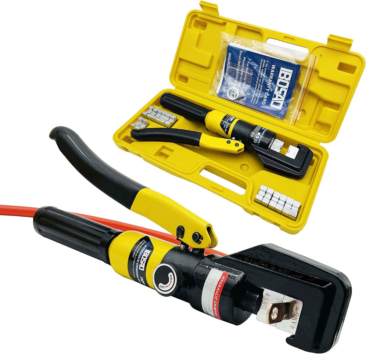 Hydraulic Wire Crimping Tool 12 AWG to 2/0, Pack of 2 S795