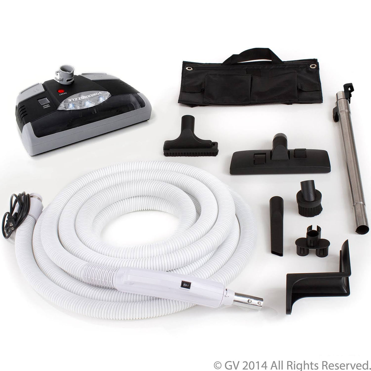 35-Foot Central Vacuum Kit with Power Head and Tools Q273640