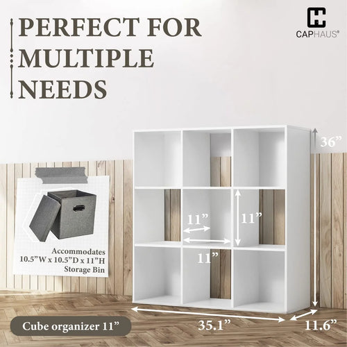11-Inch Cube Organizer Bookcase with Divider Q2042