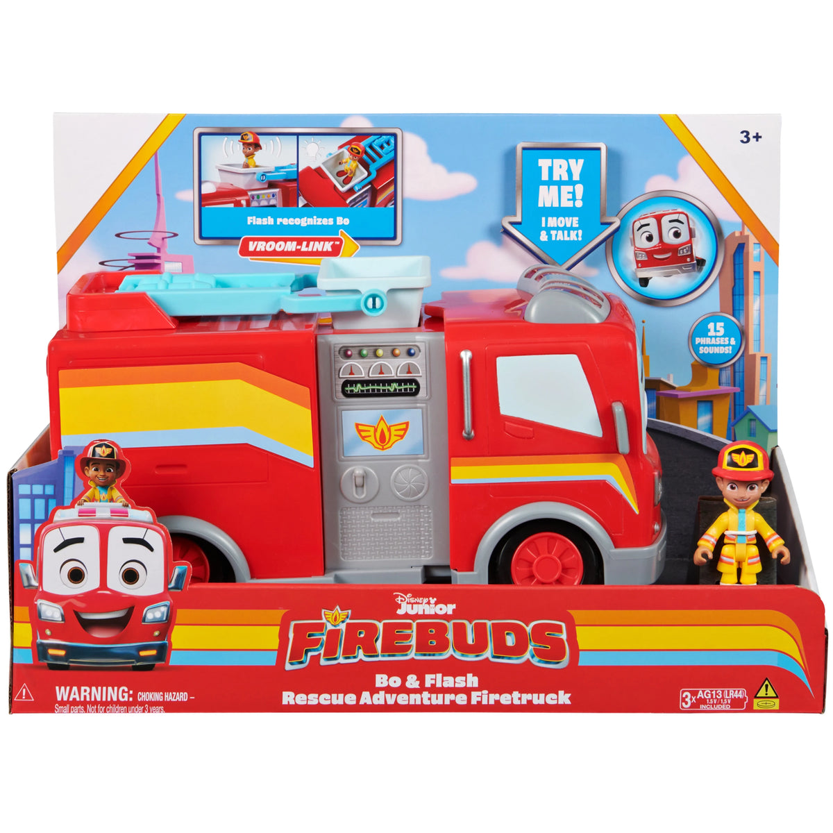 Fire Truck Set with Bo & Flash Figure for Kids Ages 3+ Q982438