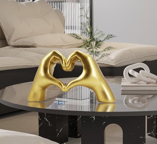 Silver Heart Hands Sculpture K16648