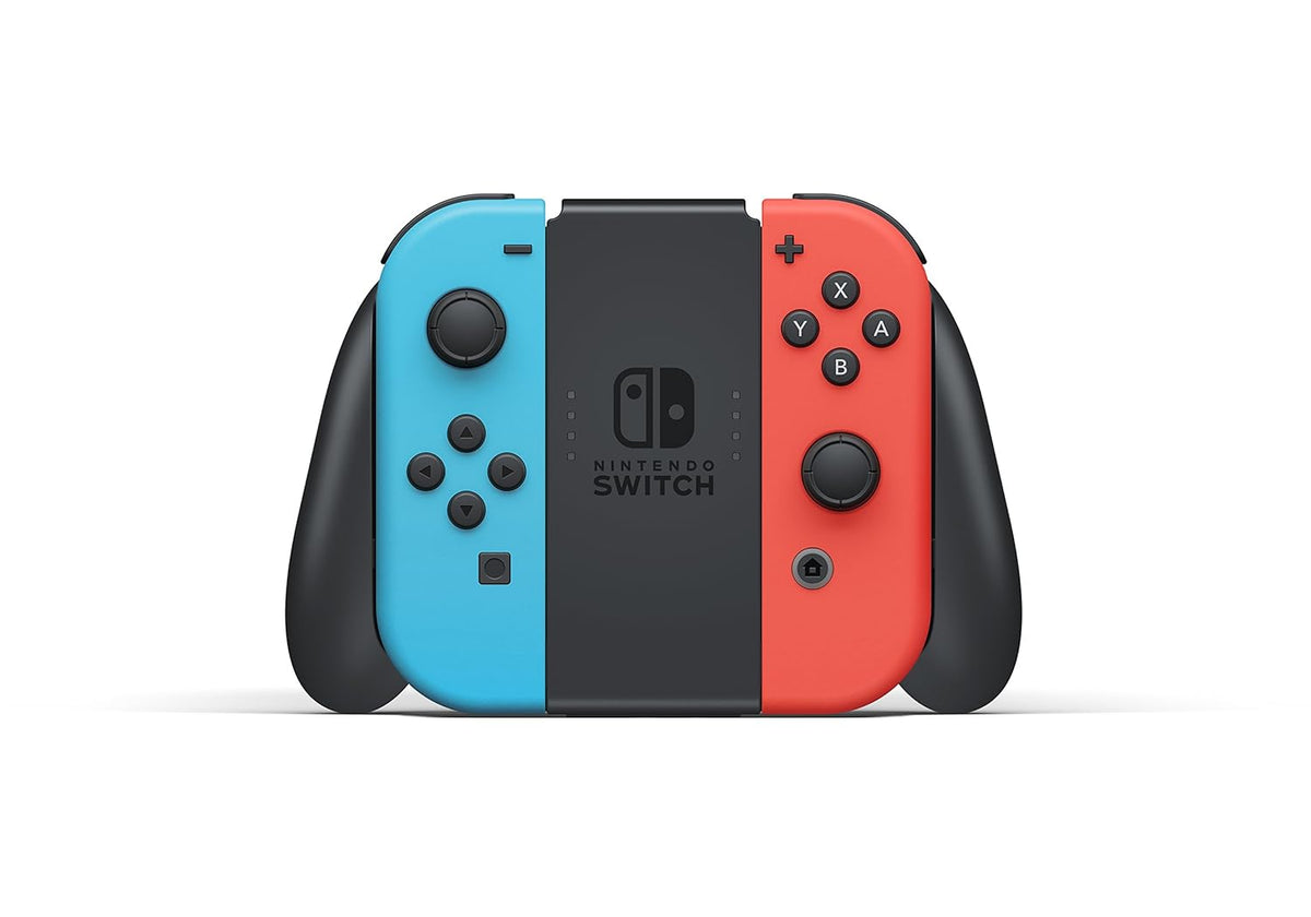 Nintendo Switch OLED Model with Neon Red/Blue Joy-Con and Pro Controller W133