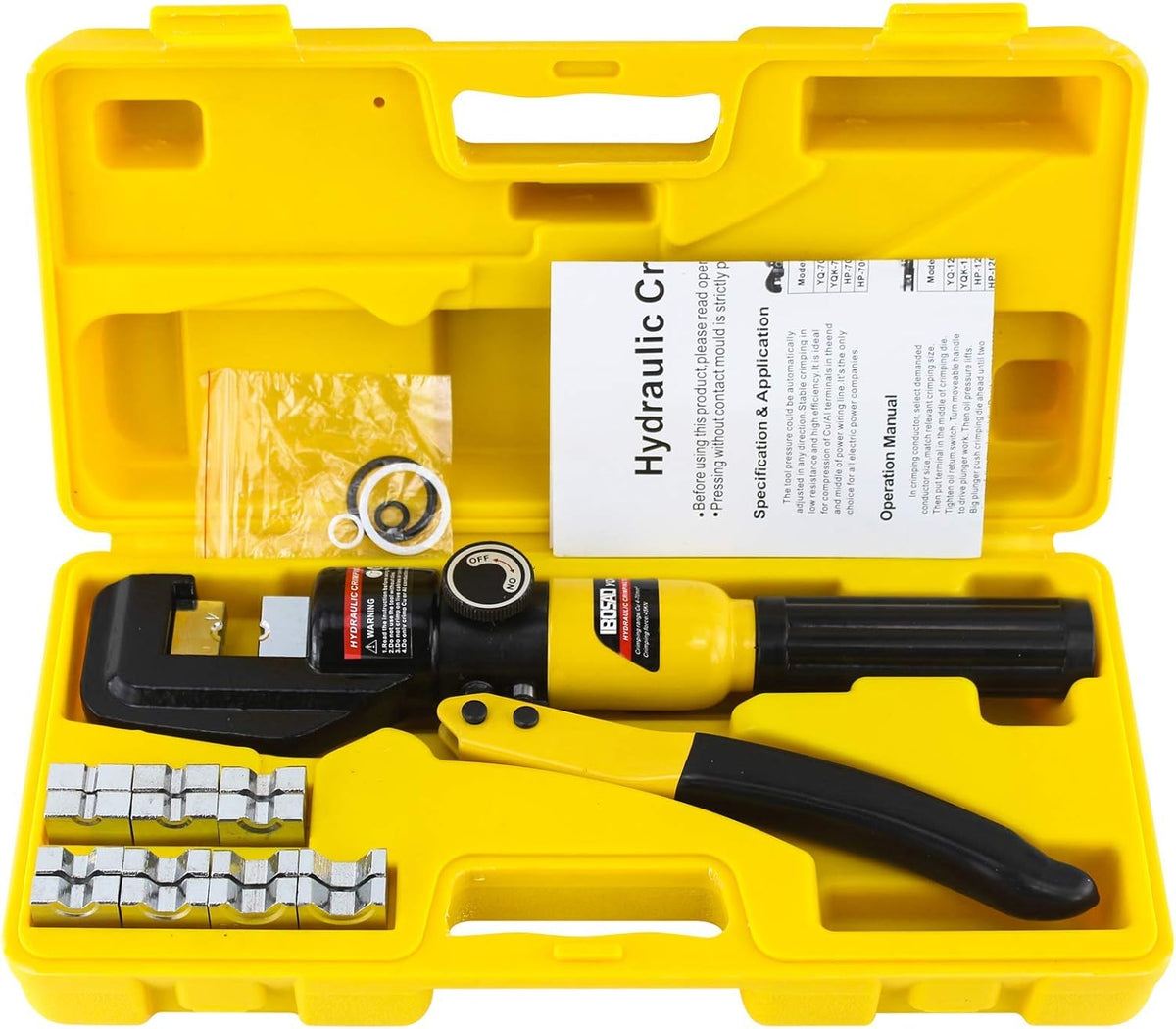 Hydraulic Wire Crimping Tool 12 AWG to 2/0, Pack of 2 S795