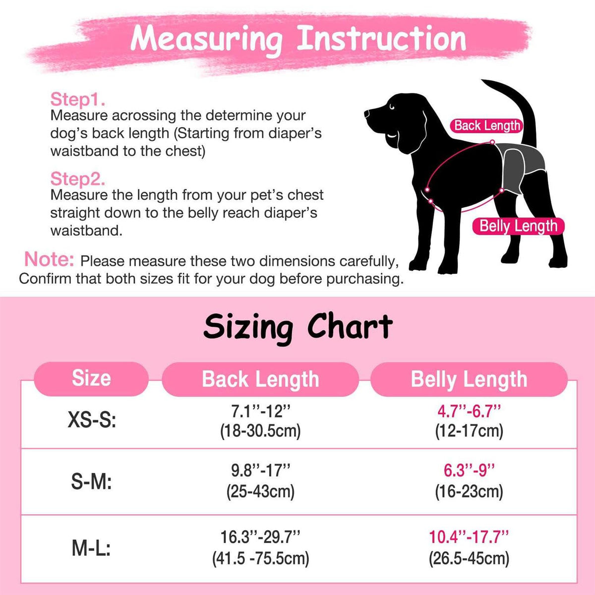 2 Pieces Dog Diaper Suspenders A3228