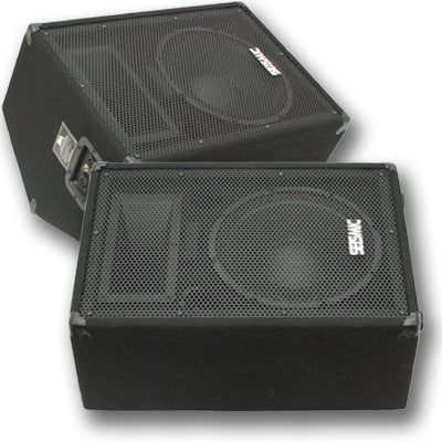 12 Inch Wedge Floor Monitors with Power Amplifier and Cables Package T403563
