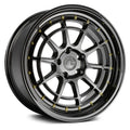Black with Gold Rivets Wheels U972