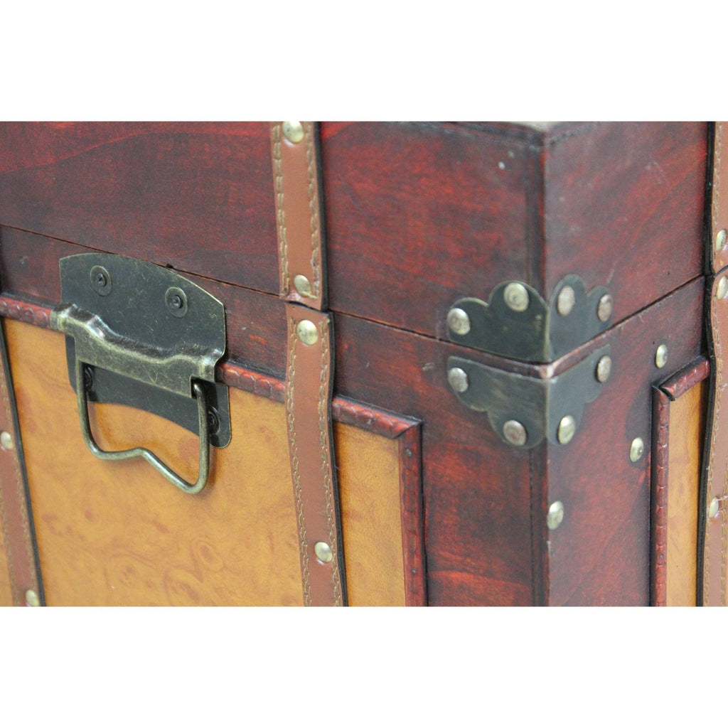 Large Antique Style Steamer Trunk A9428