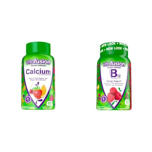 Chewable Calcium Gummy Vitamins, Fruit and Cream Flavored, 100 Count G750953