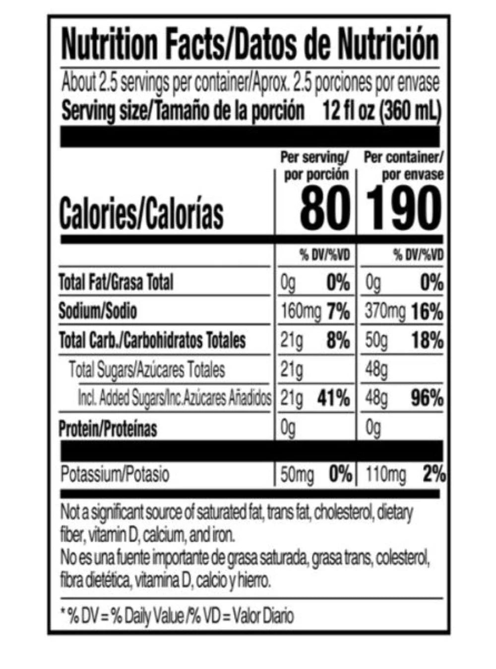 28 oz Sports Drink, Quantity of 8 D36291