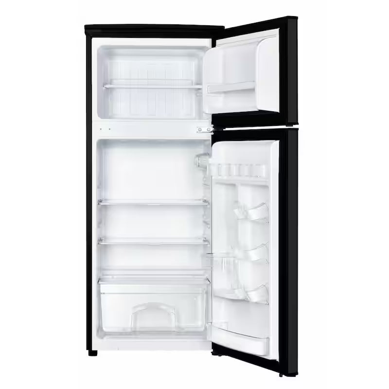 18.5 in. W 4.5 cu. ft. Black 2-Door Mini Refrigerator with Freezer H784