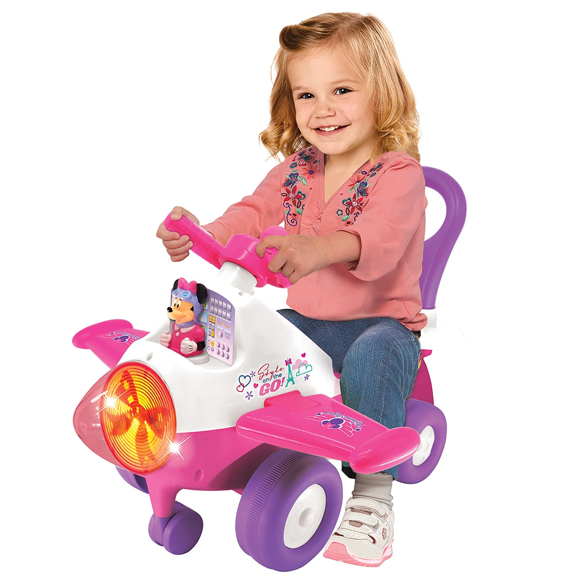 Minnie Mouse Activity Plane Kids Interactive Push Toy Car E169493