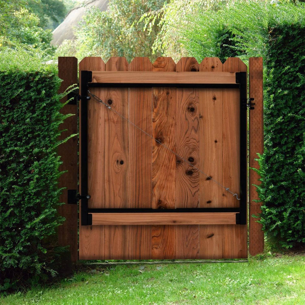 Steel Frame Gate Building Kit, 60x22-96 inch Wide Opening (2 Pack) X53068