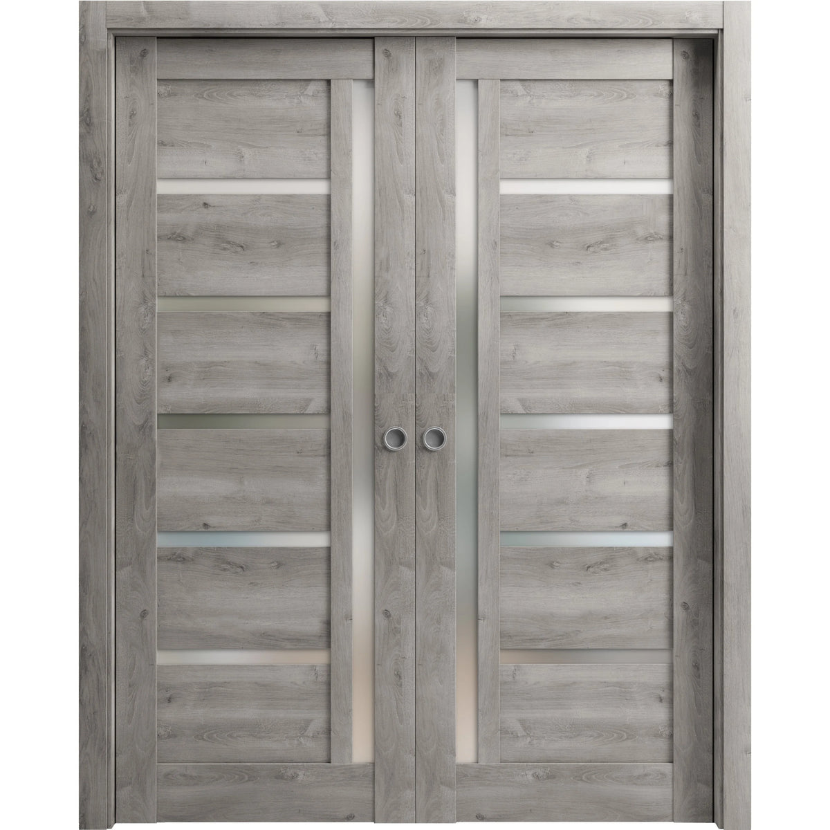 Sliding French Double Pocket Doors 72 x 96 inches Solid Wood Interior Doors Y80923
