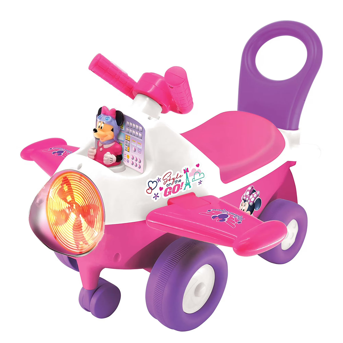 Minnie Mouse Activity Plane Kids Interactive Push Toy Car E169493