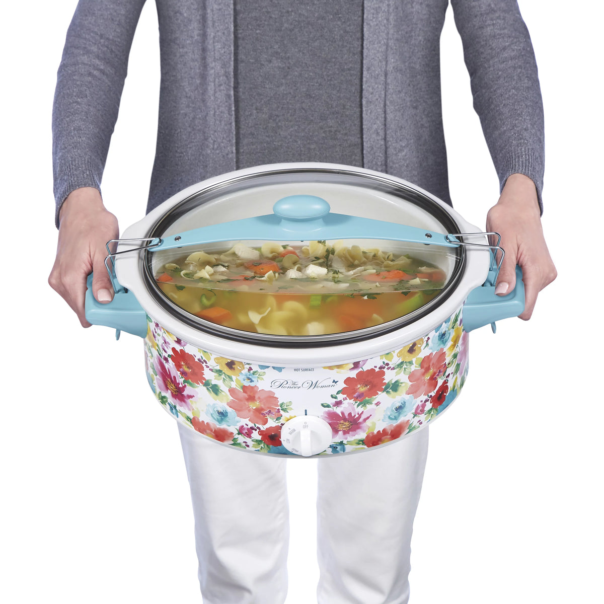 6 Quart Portable Slow Cooker with Removable Crock P493584