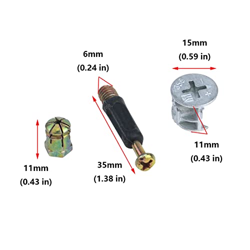 30 Sets Furniture Cam Lock Connector with Screw and Nuts P997