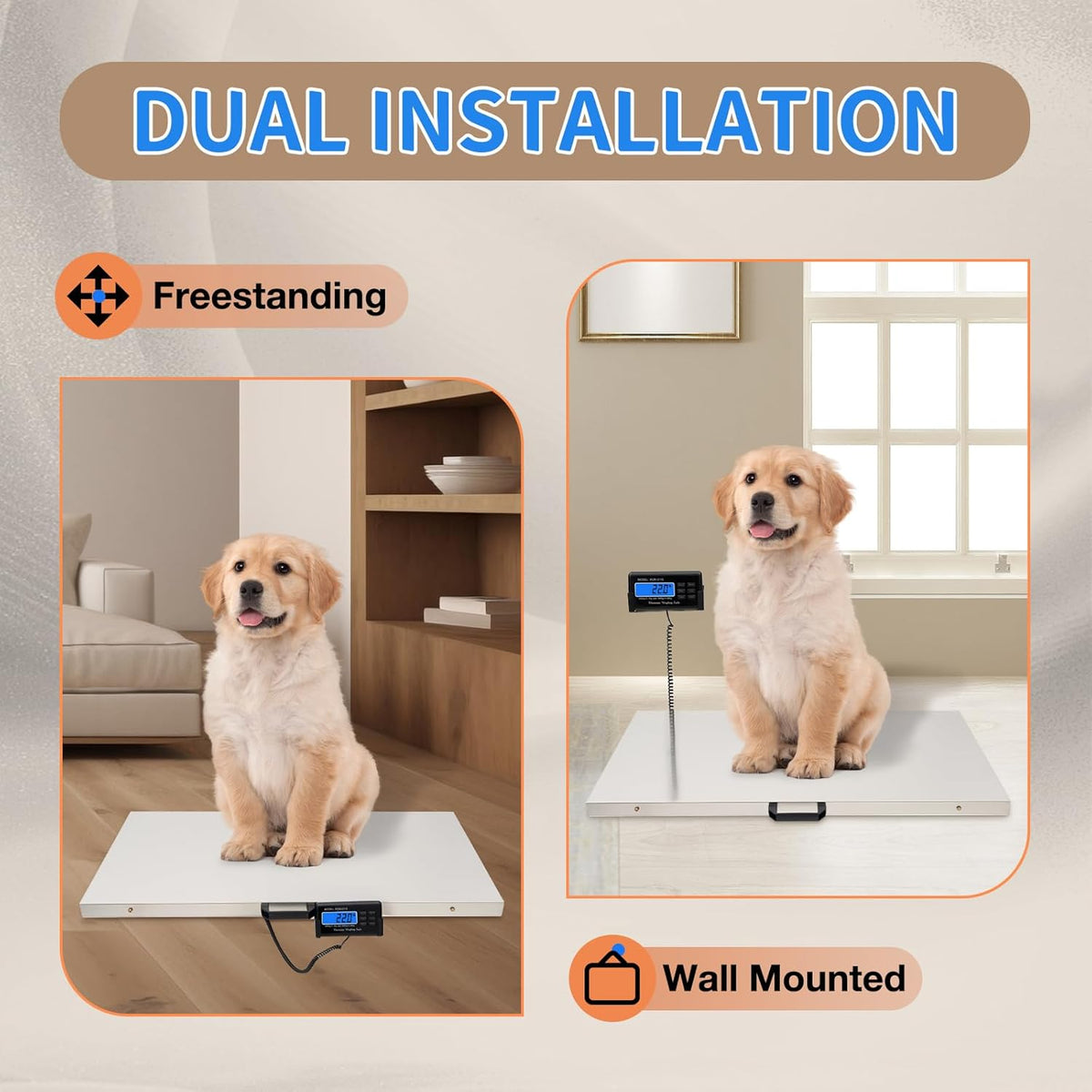 660Lbs x 0.2Lbs Digital Pet Weight Scale G140