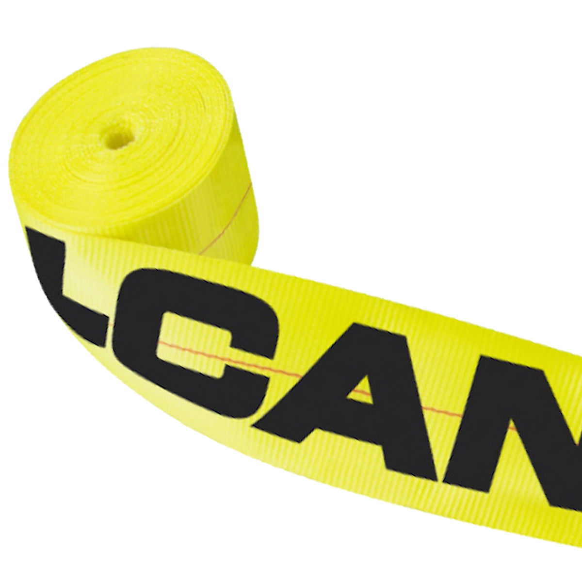 4 Inch x 30 Foot Yellow Winch Strap with Chain Anchor W3302