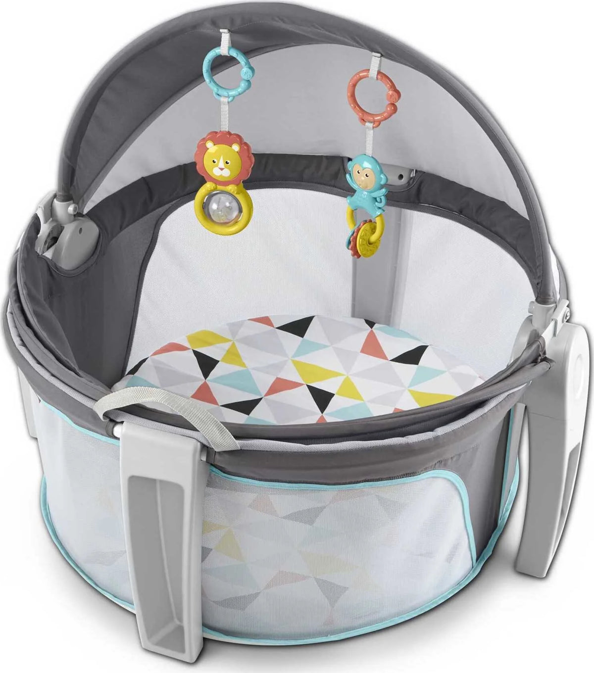 Portable Bassinet and Play Space with Toys J80341
