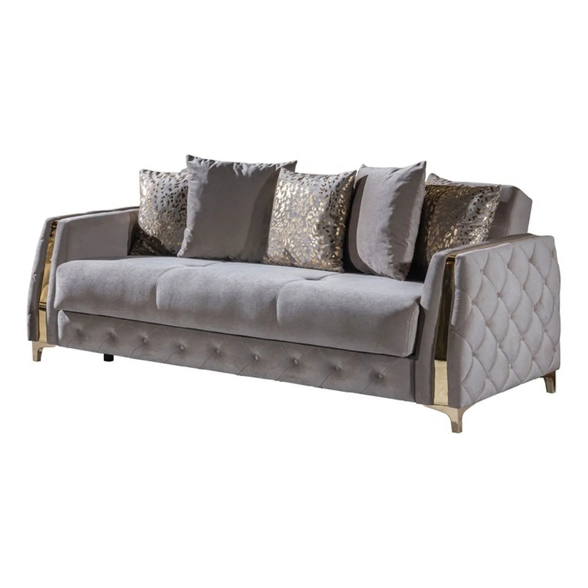 2PC Living Room Set Wood Taupe V16746