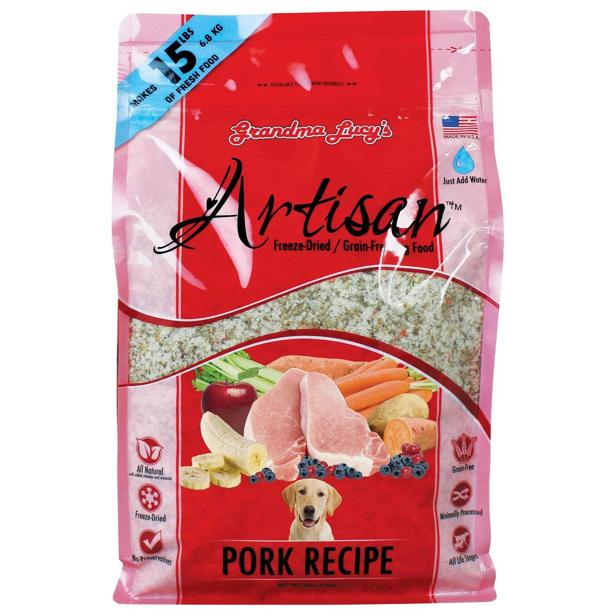 Grain Free Pork Freeze Dried Dog Food M93772