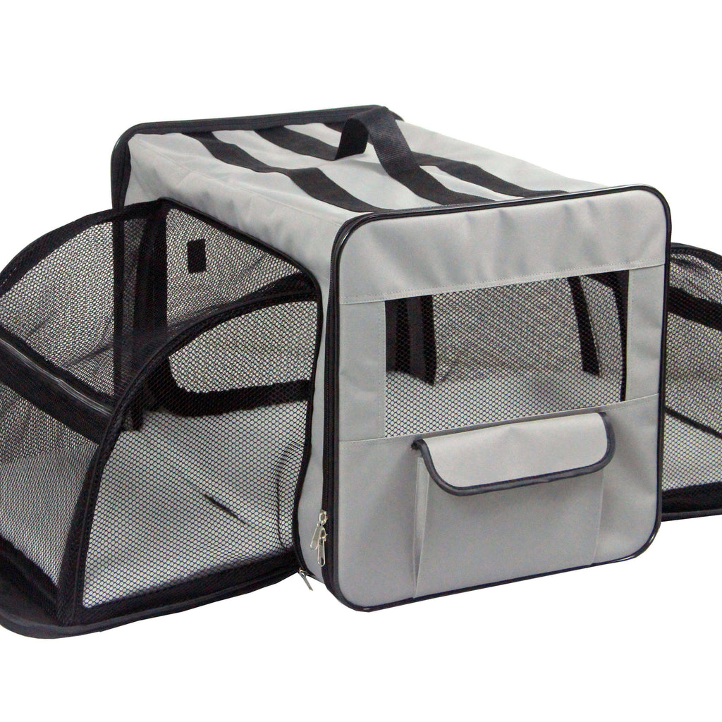 Khaki Small Folding Wire Pet Crate U171
