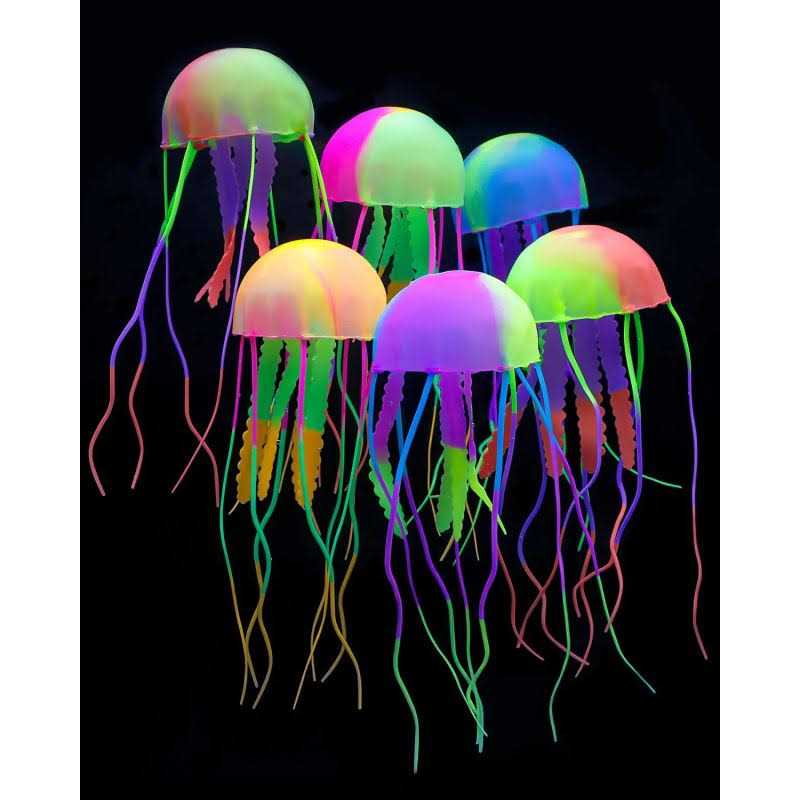 6 Pcs Glowing Jellyfish Ornament Decoration D2427