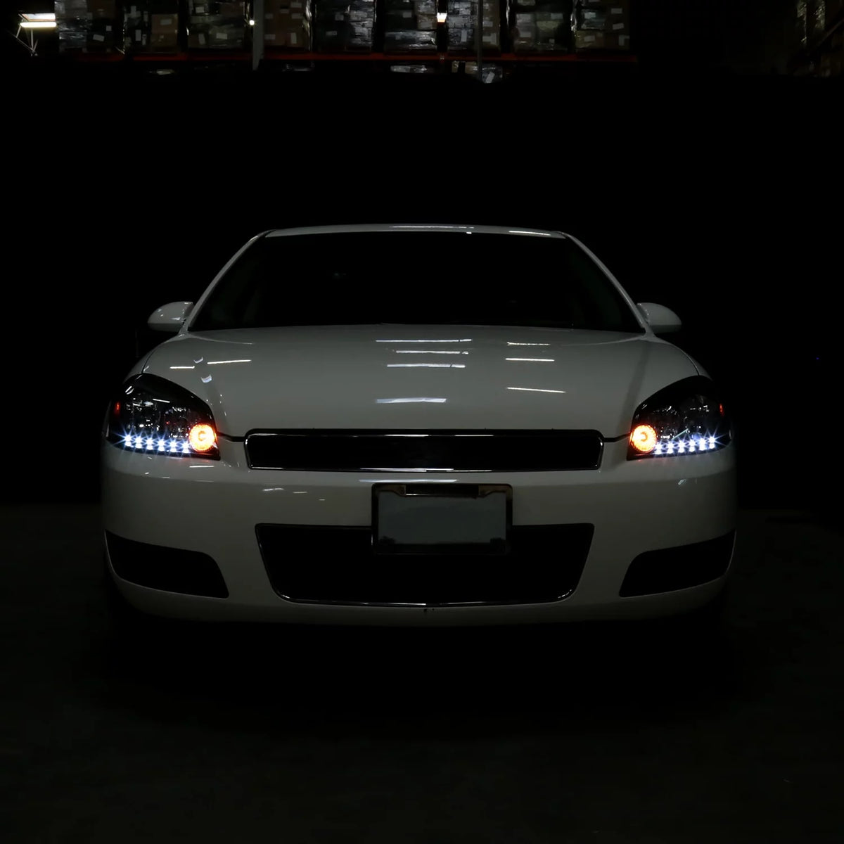 Black Clear SMD Led Headlights for Chevy Chevrolet Impala 2006-2013 J4016