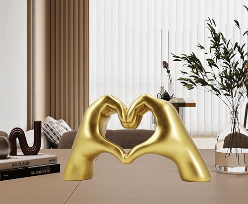Silver Heart Hands Sculpture K16648