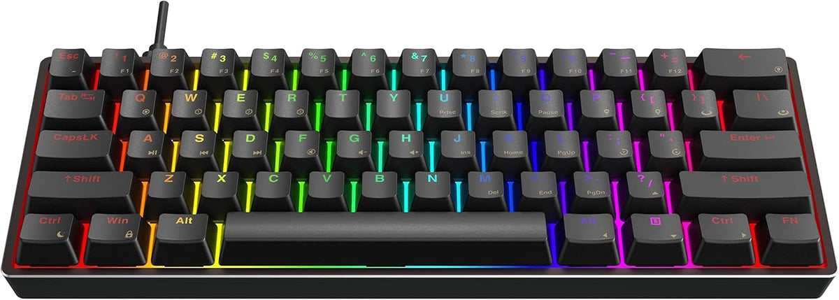 61 Keys Aluminum Hot Swappable RGB Mechanical Gaming Keyboard H854