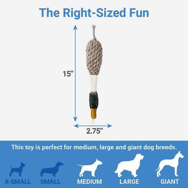 Rope Duck Crinkle Dog Toy G58783