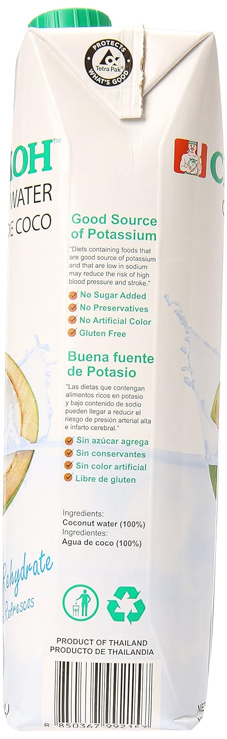 33.8 fl oz Coconut Water (Pack of 12) G869