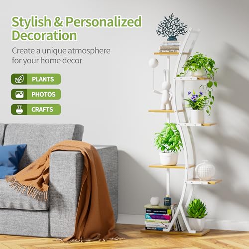 7 Tiered Metal Plant Stand with Grow Lights N182