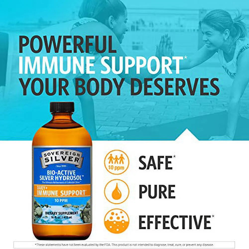 Bio-Active Silver Hydrosol - 10 ppm, 16oz (473mL) M3624