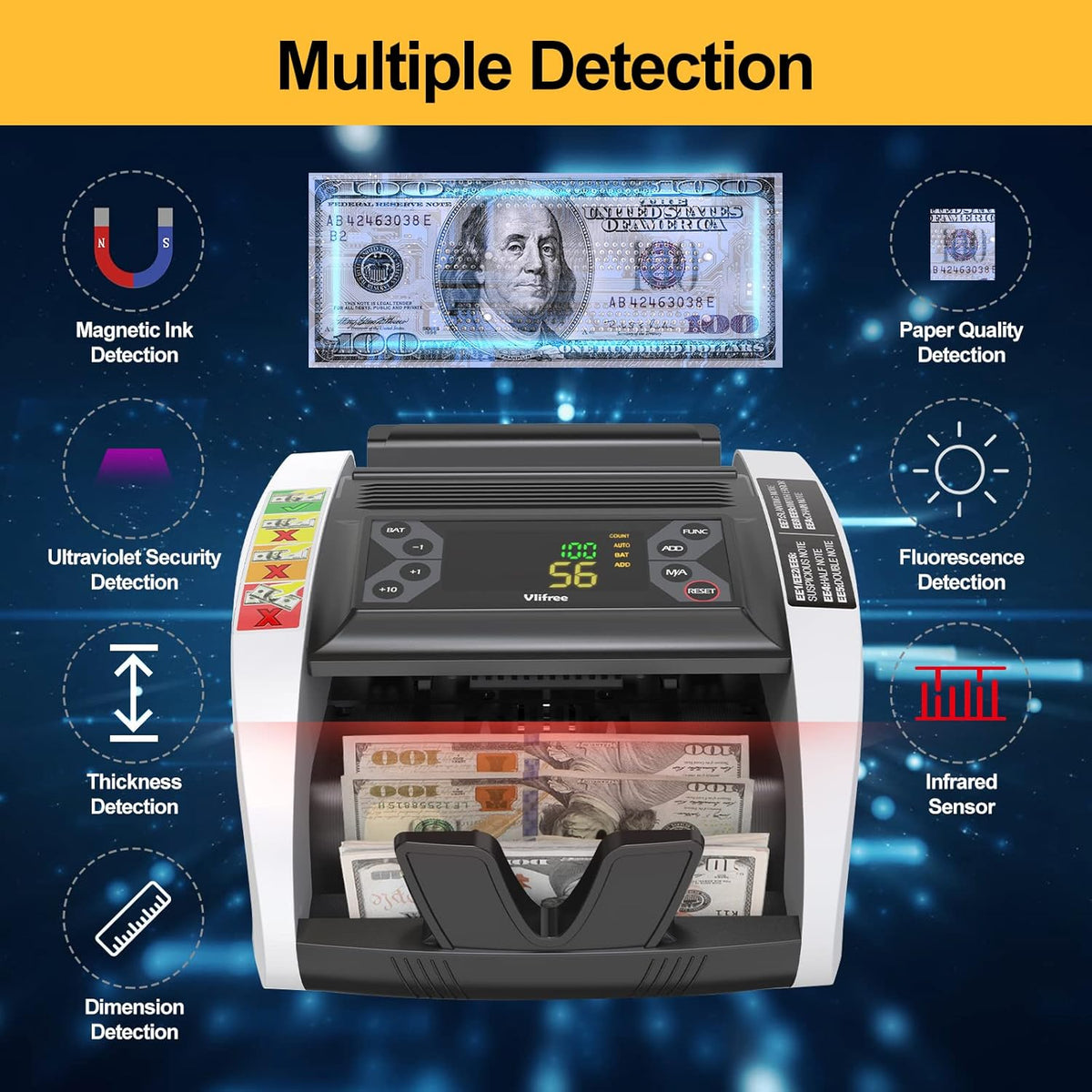 Money Counter Machine with Counterfeit Detection Z784276